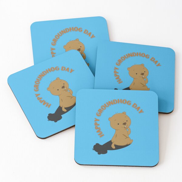 Item preview, Happy Groundhog Day  designed and sold by ZubiyaArt.
