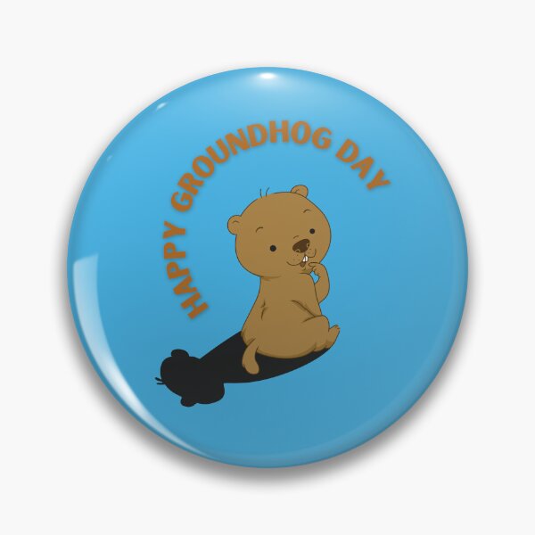 Item preview, Happy Groundhog Day  designed and sold by ZubiyaArt.