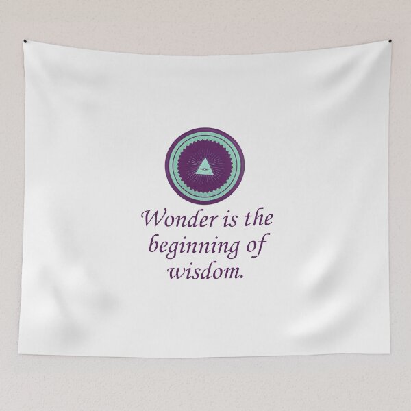 Item preview, Wonder es el comienzo de la sabiduría - Wonder Quotes designed and sold by CrankyOldDude.