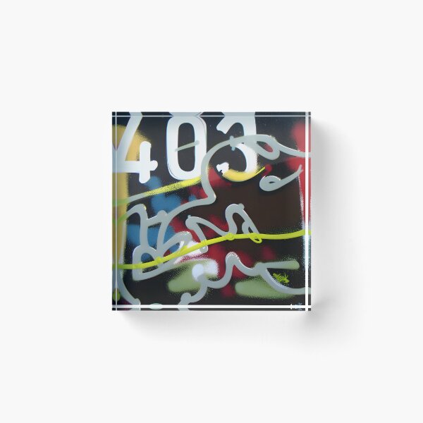 Item preview, 403 Forbidden Error Graffiti Print - Add Some Error to Your Tech Collection designed and sold by Peter3d .nl.