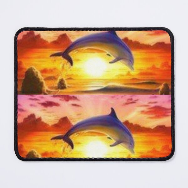 Item preview, Beautiful Sliver Dolphins. Having fun in the amazing Sunrise.  designed and sold by Tiannalaw.