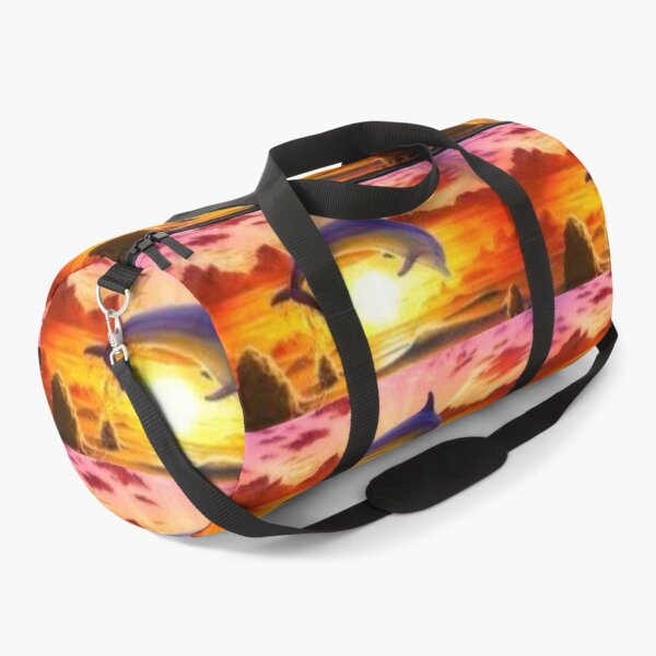 Item preview, Beautiful Sliver Dolphins. Having fun in the amazing Sunrise.  designed and sold by Tiannalaw.