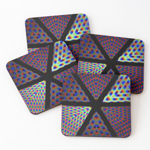 Item preview, Divided 6 Times 3-D Illusion Neon Cheesehole Design designed and sold by PPPimp.