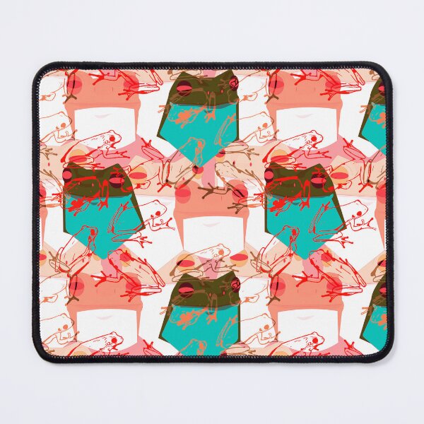 Item preview, Funky Frogs (diseño de patrón de superficie abstracto rosa) designed and sold by MindCereal.