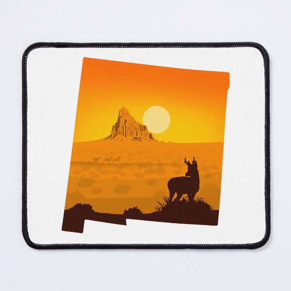 Item preview, new mexico map and landscape designed and sold by landscapeworlds.