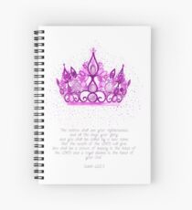 Crown of Beauty Spiral Notebook