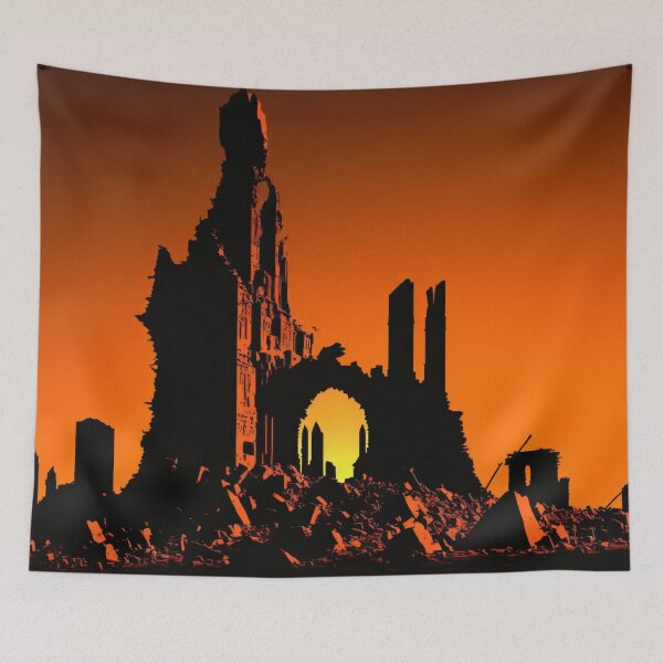 Item preview, Sunset in the ruins designed and sold by Left-Hand-Tree.
