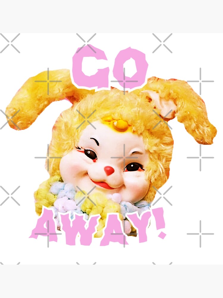 Vintage Kawaii Kitsch Rushton Rubber Face Rabbit Bunny Easter