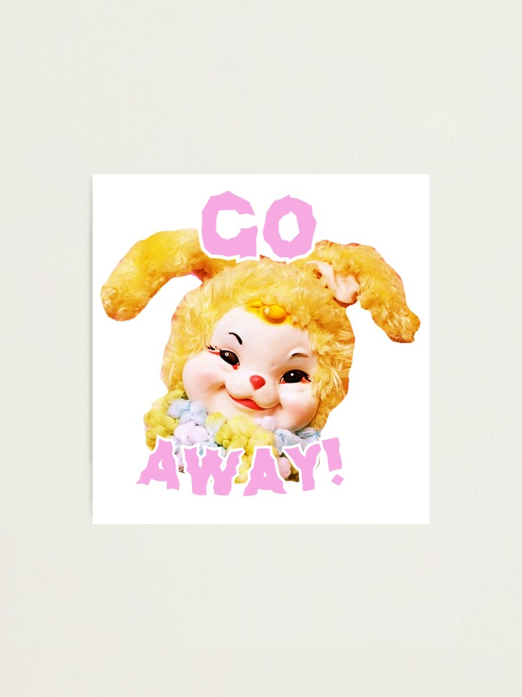 Vintage Kawaii Kitsch Rushton Rubber Face Rabbit Bunny Easter