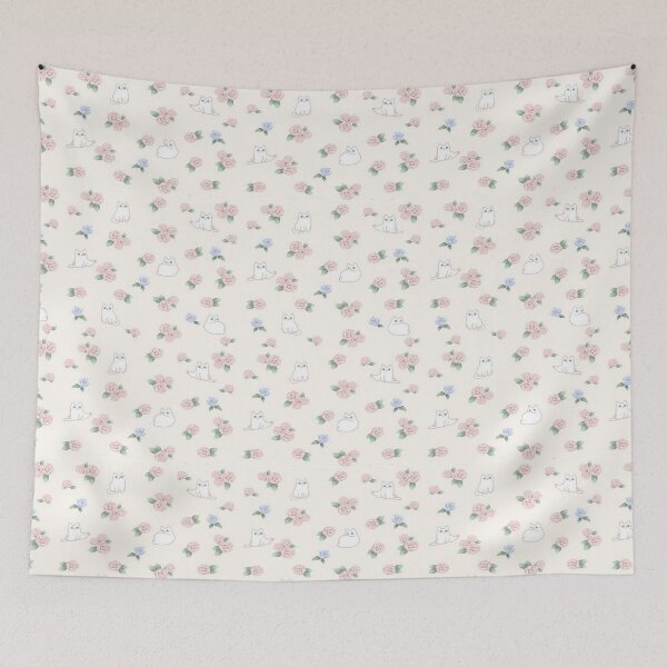 Item preview, Coquette florals and cats patterns  designed and sold by Pixiedrop.