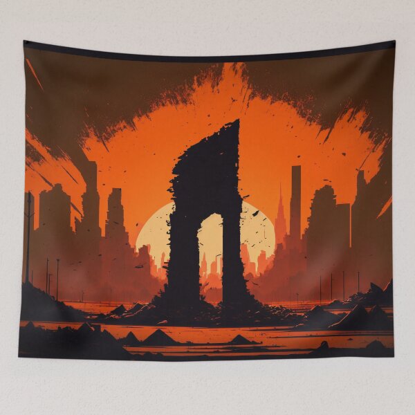 Item preview, A silhouette in ruin designed and sold by Left-Hand-Tree.