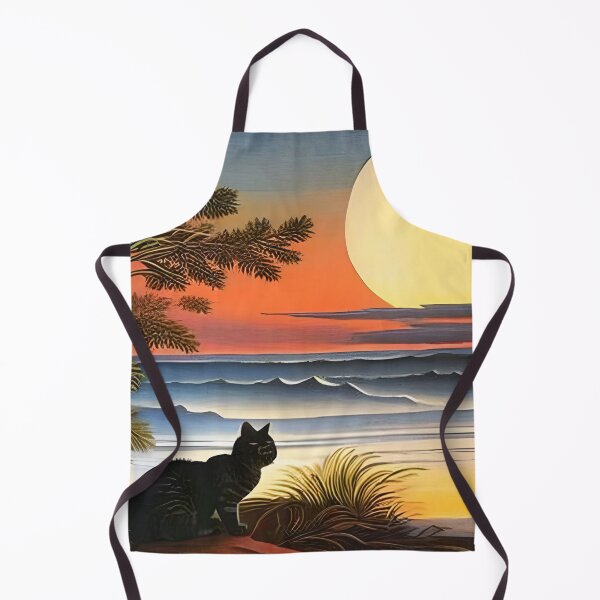 Item preview, Cat Watching Sunset Scene designed and sold by roleshop.