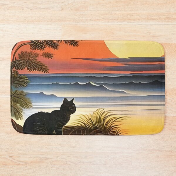 Item preview, Cat Watching Sunset Scene designed and sold by roleshop.