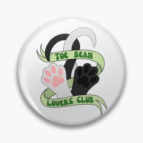 Item preview, Toe Bean Lovers Club B and W - Green Banner designed and sold by emmacatwheels.