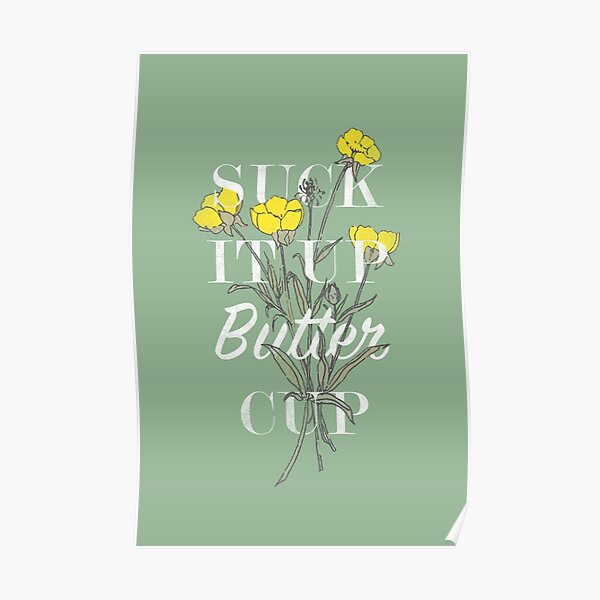 Saugen Sie es Butterblume auf Poster