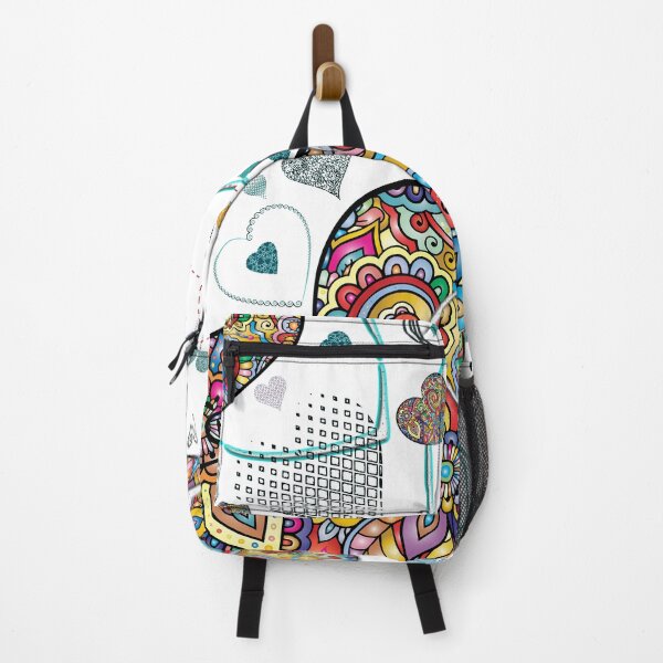 Item preview, Explosion of hearts, Illustration with a variety of hearts in colorful and neutral tones, with a mix of retro and modern styles. designed and sold by Malogue.