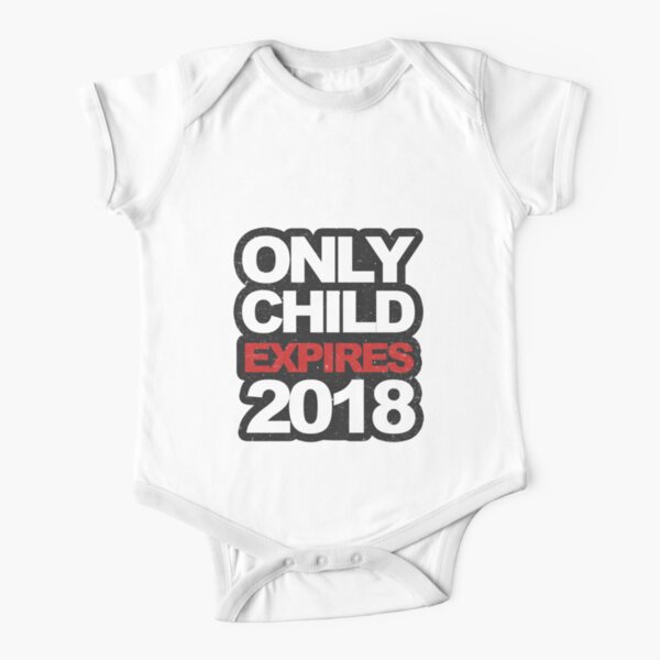 Only child expiring personalised baby vest boys girls blue 