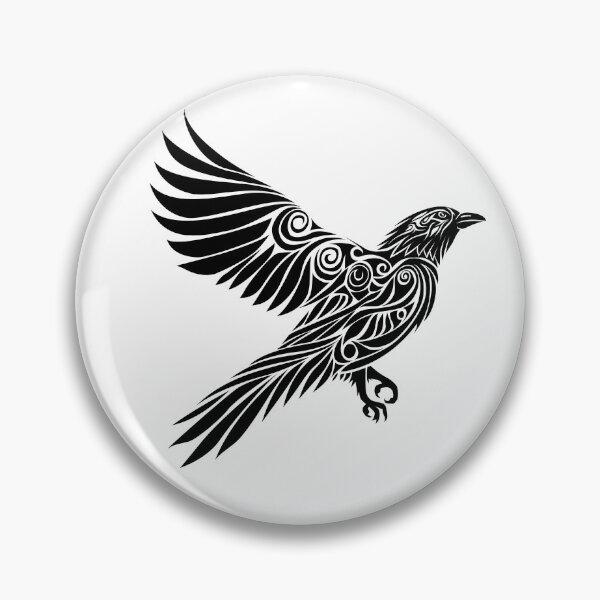 Item preview, tribal flying crow designed and sold by albertocubatas.