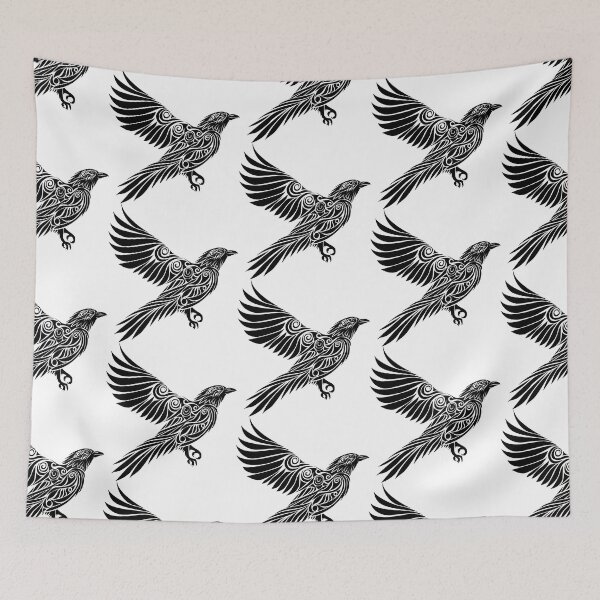 Item preview, tribal flying crow designed and sold by albertocubatas.