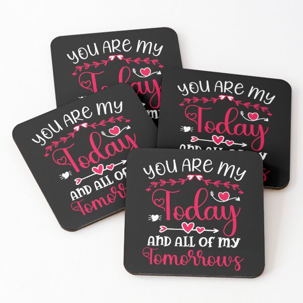 Item preview, You Are My Today And All Of My Tomorrows - Cute  Valentine's Day Design for Couples by FanityPrints designed and sold by FanityPrints.