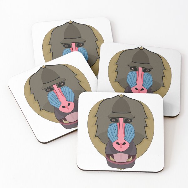Item preview, Mandrill monkey face designed and sold by MaxFilms.