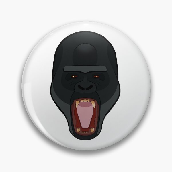 Item preview, Gorilla monkey face designed and sold by MaxFilms.