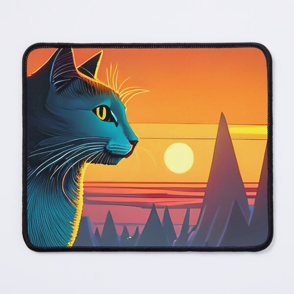 Item preview, Cat Watching Sunset Scene designed and sold by roleshop.