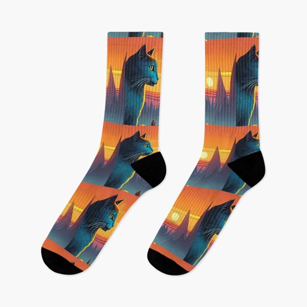 Item preview, Cat Watching Sunset Scene designed and sold by roleshop.