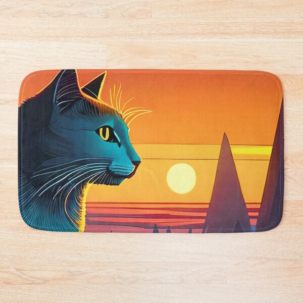 Item preview, Cat Watching Sunset Scene designed and sold by roleshop.