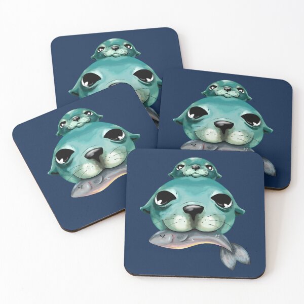 Item preview, Sea Lion Mom and Pup designed and sold by Lady-Lilac.