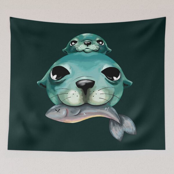 Item preview, Sea Lion Mom and Pup designed and sold by Lady-Lilac.