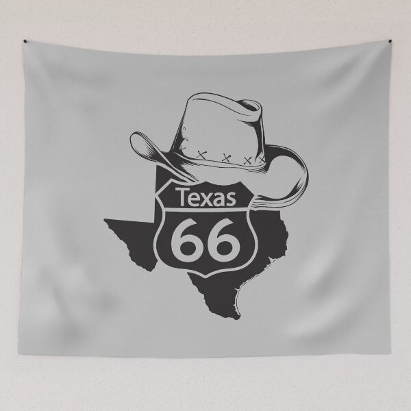 Item preview, For Truck Driver Texas Route 66 Black designed and sold by AndrewStep.