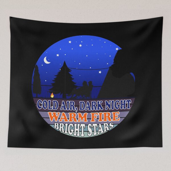 Item preview, Cold Air dark night warm fire bright stars designed and sold by Deco-Design.