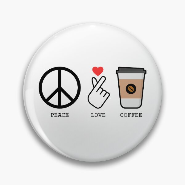 Item preview, Funny and Cute Quote Coffee Lover | Peace Love Coffee designed and sold by trendparrot.