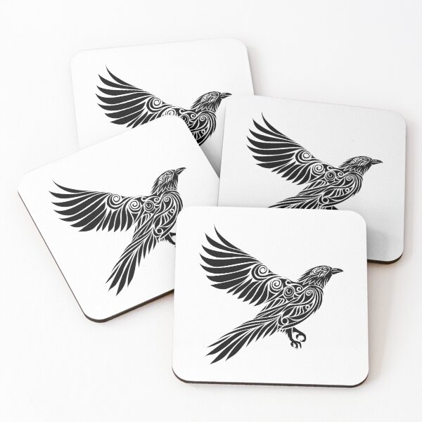Item preview, tribal flying crow designed and sold by albertocubatas.