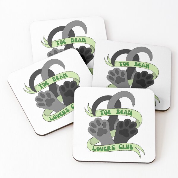 Item preview, Toe Bean Lovers Club B and BG - Green Banner designed and sold by emmacatwheels.
