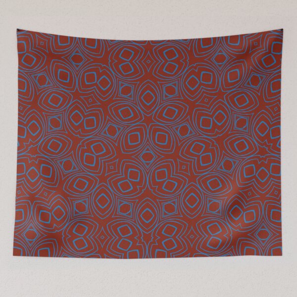 Item preview, Apple, Geometric / Abstract, Vector Shapes Overlayed In Burnt Red, And Sky. designed and sold by I-Desire.