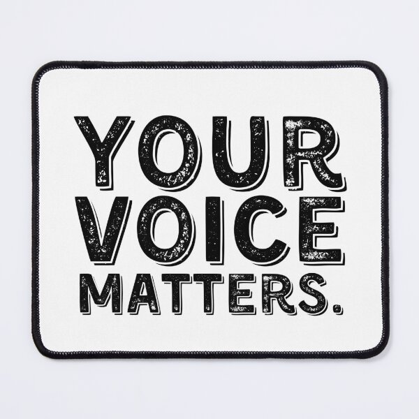 Item preview, Your Voice Matters - quote for writers with grunge texture designed and sold by thephoenixsoul.
