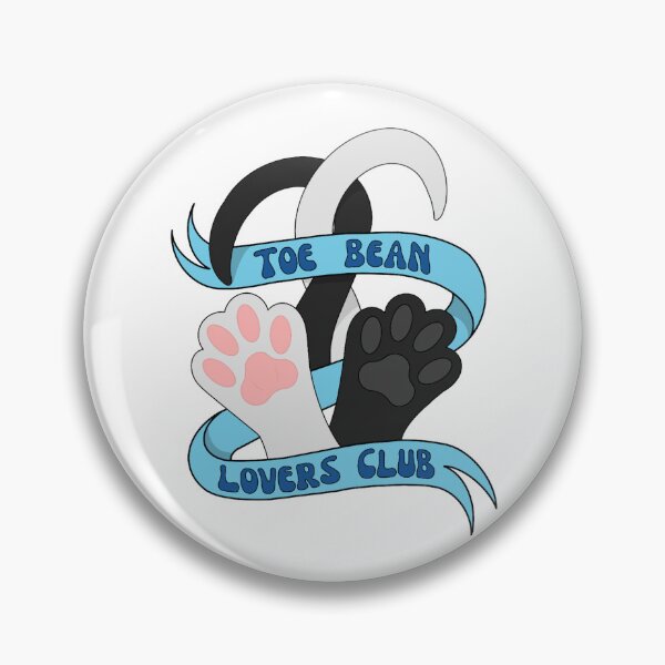 Item preview, Toe Bean Lovers Club W and B - Blue Banner designed and sold by emmacatwheels.