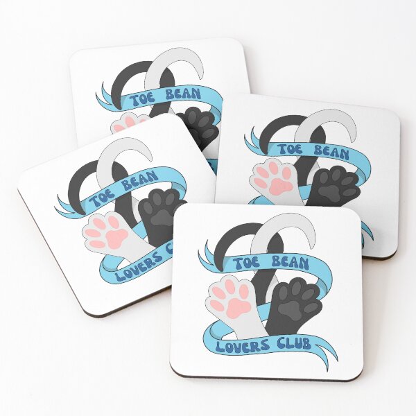 Item preview, Toe Bean Lovers Club W and B - Blue Banner designed and sold by emmacatwheels.