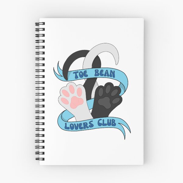 Item preview, Toe Bean Lovers Club W and B - Blue Banner designed and sold by emmacatwheels.