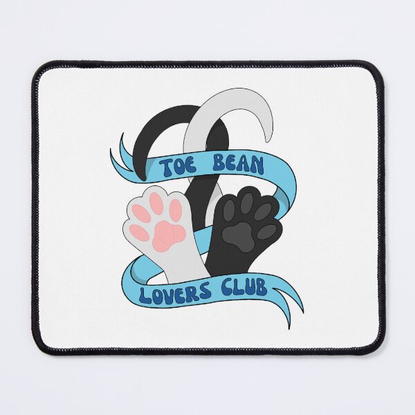 Item preview, Toe Bean Lovers Club W and B - Blue Banner designed and sold by emmacatwheels.
