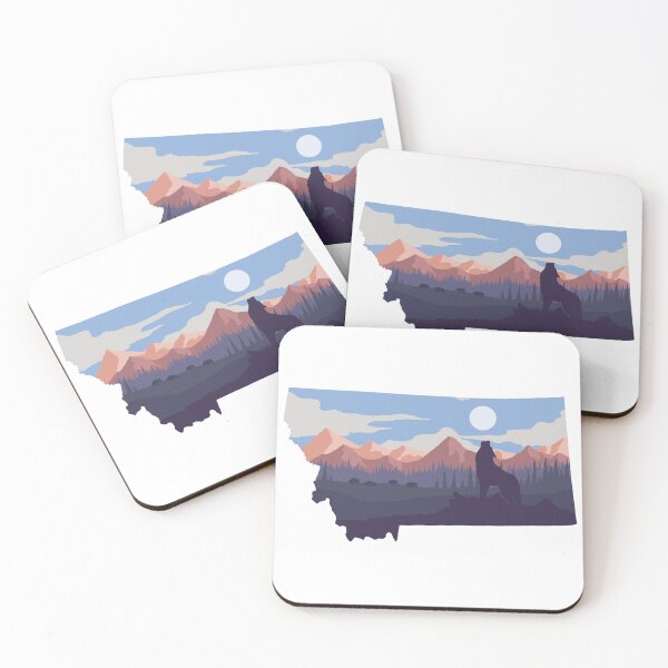 Item preview, Montana map and nature designed and sold by landscapeworlds.