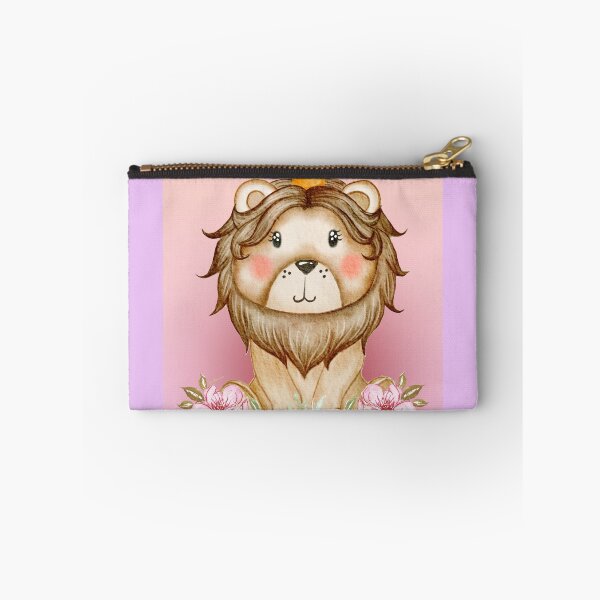 Item preview, baby lion cub on a pink background designed and sold by trickydee.