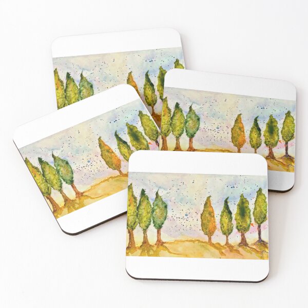 Item preview, Quirky trees designed and sold by watercolorsLiz.