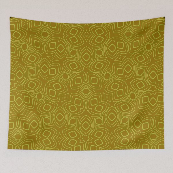 Item preview, Apple, Geometric / Abstract, Vector Shapes Overlayed In  Mustard, And Lime. designed and sold by I-Desire.