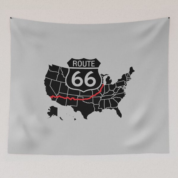 Item preview, For Truck Driver USA Map Route 66 Black designed and sold by AndrewStep.