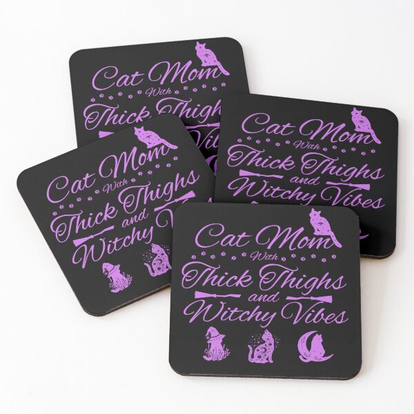 Item preview, Cat Mom con muslos gruesos y Witchy Vibes Regalo divertido y divertido de Cat Witch Mom designed and sold by barretp27.