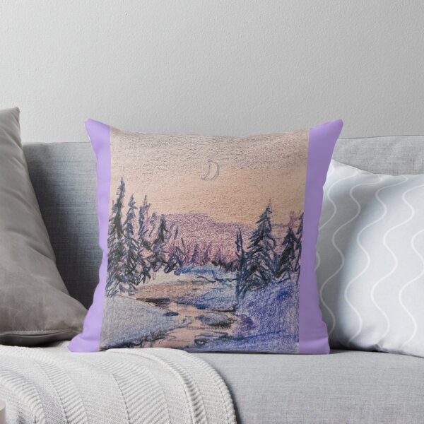Item preview, Colored Pencil Winter Landscape designed and sold by ptaradactyl.