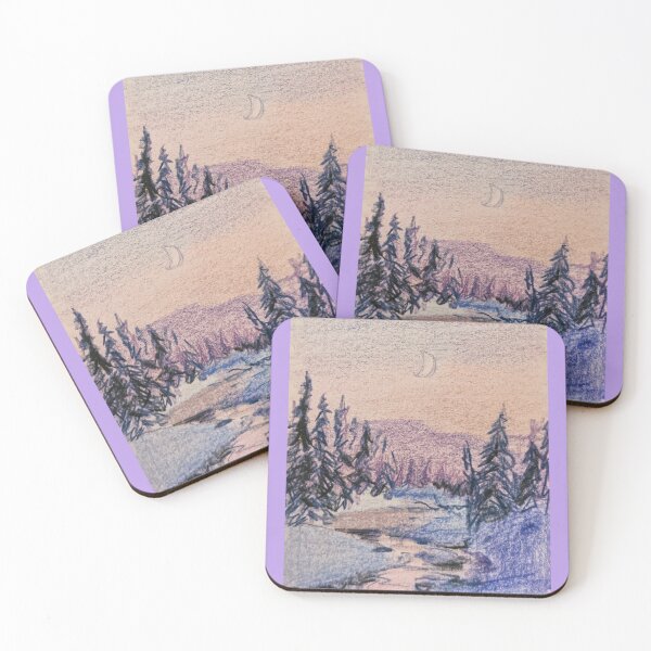 Item preview, Colored Pencil Winter Landscape designed and sold by ptaradactyl.